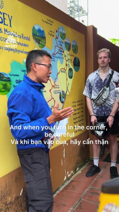 Notes for self drivers #odysseyhagiangloop #odysseytour #hagiangloop #hagiang #tienodyssey  &mdash;&mdash;&mdash;&mdash;- Odyssey Hostel, Ha Giang Loop Tour & Motorbikes Rental  WhatsApp: +84 357 29 23 23  www.odysseyhagiangloop.com/ 