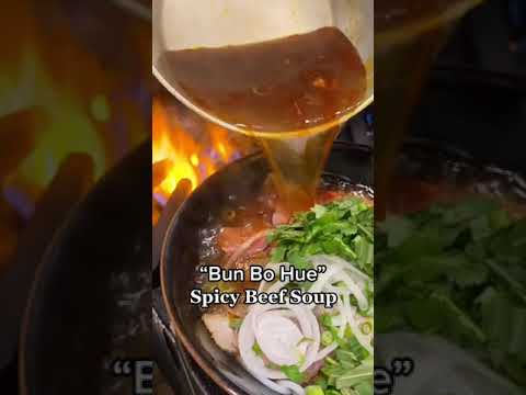 #shorts Huế spicy beef noodle soup - B&uacute;n b&ograve; Huế | KT Food Review