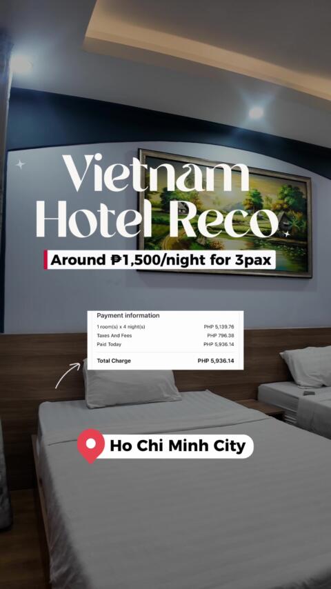 Budget Stay in Ho Chi Minh City (District 1) 🇻🇳  Found this hidden gem in District 1 for around ₱1,500 per night for 3 people &mdash; that&rsquo;s around ₱500 per person! Perfect if you're looking for a budget hotel or homestay in Ho Chi Minh City that's close to restaurants, caf&eacute;s, and nightlife. 📍HomeAway Homestay  District 1, Ho Chi Minh City ✨ Book through Agoda and get up to 10% OFF hotels How to claim the discount: 1️⃣ Login to Agoda 2️⃣ Go to the Deals tab 3️⃣ Enter promo code WIZAGODASTAY 4️⃣ Claim &rarr; enjoy up to 10% OFF ⚠️ Prices may vary depending on travel dates, season, availability, and length of stay. #vietnamtravel #budgettravel #cheaptravel #agodaambassador #agodacreatorcommunity 