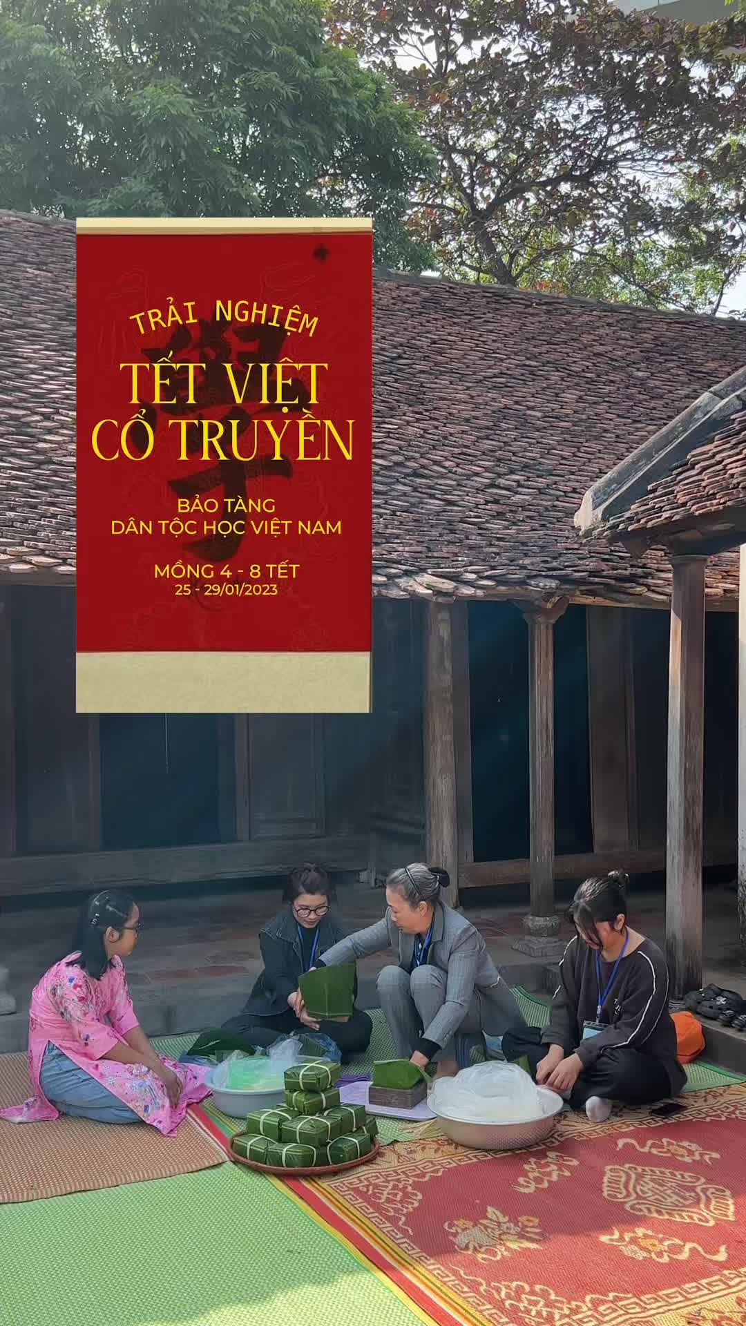 Trải nghiệm Tết Việt cổ truyền ở Bảo t&agrave;ng D&acirc;n tộc học Việt Nam với đa dạng hoạt động về di sản văn h&oacute;a v&ugrave;ng Kinh Bắc sẽ diễn ra từ m&ugrave;ng 4 đến m&ugrave;ng 8 Tết đ&oacute; 🌸🎋🥁🤼🤪 #tetmaiman #tetviet #tetquymao #tet2023 #tetnguyendan #vanhoa #vietnameseculture #tetcotruyen #baotang #baotangdantochocvietnam #hellohanoi #review #traveltiktok #bietgichua #localvn #dicainaykhong