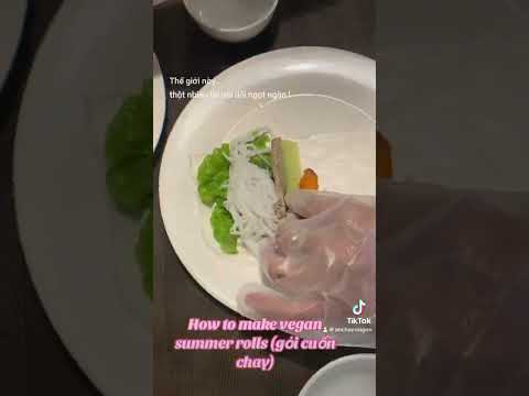 How to make vegan summer rolls #vegan #food #recipe