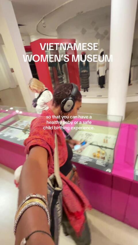Spent 4 hours in this museum learning about the women of Vietnam and their stories and histories. It was a magical day of empowering information and recognizing the same things across many cultures. 💛 #hanoi #womenshistory 