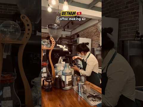 Coffee Making☕️ At Vietnam 🇻🇳 Da Lat Cafe 📍MUST VISIT ‼️#coffee#food#travelvlog#vietnam#shorts