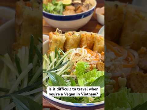 Vietnam is Vegan friendly!!🇻🇳🌱 #danang #travel #vietnam #shorts #vegancuisine #vegantravel #vegan