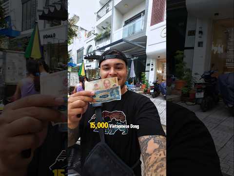 Vietnam is so cheap this cost 60 cents  #food #streetfood #travel #shorts #vietnam #viralshorts