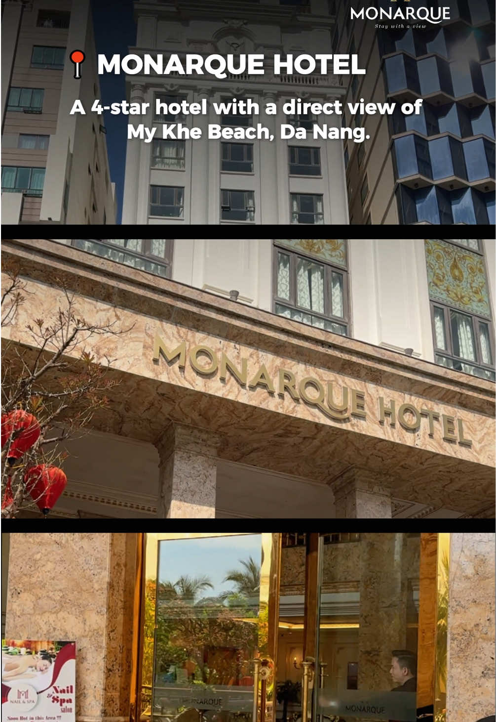 📍 Monarque Hotel - A 4-star hotel with a direct view of My Khe Beach, Da Nang. More than just a place to stay, it&rsquo;s where you truly embrace a complete getaway in the stunning coastal city of Da Nang at Monarque Hotel! 🏖 &mdash; 📍 Monarque Hotel - kh&aacute;ch sạn 4 sao trực diện biển Mỹ Kh&ecirc; Kh&ocirc;ng chỉ đơn thuần l&agrave; nơi lưu tr&uacute;, đến với Monarque Hotel để bạn thật sự tận hưởng kỳ nghỉ trọn vẹn tại th&agrave;nh phố biển Đ&agrave; Nẵng xinh đẹp! 🏖 &mdash; 𝗠𝗢𝗡𝗔𝗥𝗤𝗨𝗘 𝗛𝗢𝗧𝗘𝗟 𝗗𝗔𝗡𝗔𝗡𝗚 - 238 V&otilde; Nguy&ecirc;n Gi&aacute;p, Phước Mỹ, Đ&agrave; Nẵng +8423.6358.8888 info@monarquehotel.vn #monarque #monarquehotel #hotelindanang #4starhotel #seaview #vacation #danang #vietnam 