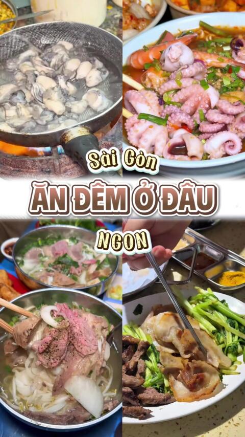 Đ&ecirc;m đ&oacute;i qu&aacute; th&igrave; đi ăn g&igrave; ở S&agrave;i G&ograve;n đ&acirc;y taaaa 🤤 #xuhuong #reviewsaigon #checkinsaigon #saigonangi #viral 