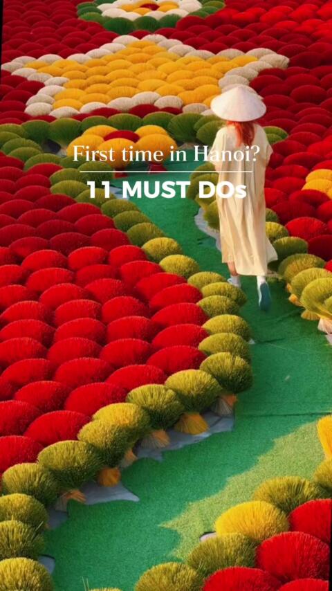 Hanoi experiences not to miss 🇻🇳✨ Follow for more easy travel tips ✈️ 1️⃣ Old Quarter - wander narrow streets & local life 2️⃣ Train Street - coffee by the tracks ☕ 3️⃣ Hoan Kiem Lake - peaceful city vibes 4️⃣ St. Joseph&rsquo;s Cathedral - French-style landmark ⛪ 5️⃣ Temple of Literature - historic & cultural site 📚 6️⃣ West Lake - sunset & chill spots 🌅 7️⃣ Street food tour - pho, bun cha & more 🍜 8️⃣ Egg coffee - must-try Hanoi specialty 🥚☕ 9️⃣ Dong Xuan Market - local shopping vibes 🛍️ 🔟 Thang Long Water Puppet Show 🎭 1️⃣1️⃣ Long Bien Bridge - iconic sunset views 🌉 A city full of culture, chaos, and charm you won&rsquo;t forget 💙 #hanoi #vietnamtravel #travelguide #explorevietnam 