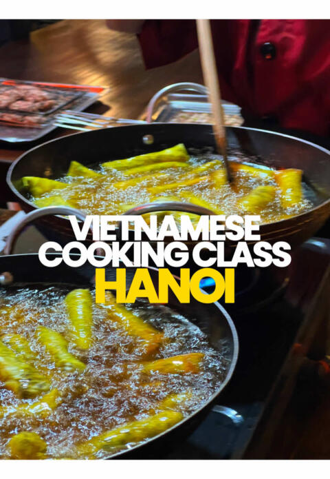 If you&rsquo;re visiting Hanoi, Vietnam, don&rsquo;t miss this authentic Vietnamese cooking class + local market tour with @Rose Kitchen Hanoi 🇻🇳✨ One of the best things to do in Hanoi - learn how to cook traditional Vietnamese food from scratch! We explored a local Hanoi market, shopped for fresh ingredients, then cooked B&uacute;n Chả, Vietnamese spring rolls, green mango salad, and famous Hanoi egg coffee in a fun, hands-on class 👩&zwj;🍳🍜🥭☕️ If you&rsquo;re planning a Vietnam itinerary, looking for unique experiences in Hanoi, or searching for the best cooking class in Hanoi, this is a must-do cultural experience. Incredible food, amazing hosts, and the perfect way to experience authentic Vietnamese cuisine & local life 💛 #hanoi #vietnamtravel #cookingclass #southeastasiatravel  #creatorsearchinsights 