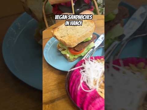 Vegan sandwich in Hanoi #vegan #veganfood #shortsviral #fy #fypシ #viralshort #fypage #sandwich #fypシ