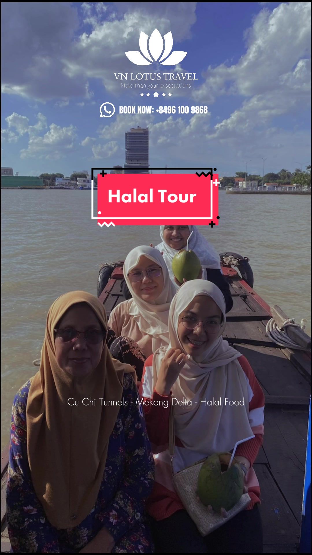 🕌🌿 CU CHI GENERAL TRAVEL - MEKONG DELTA: 𝙃𝘼𝙇𝘼𝙇 𝙁𝙊𝙊𝘿 TOUR FOR MUSLIM 🕌🌿 #muslimtour #vietnamvacation #VNLotusTravel #dailytour 