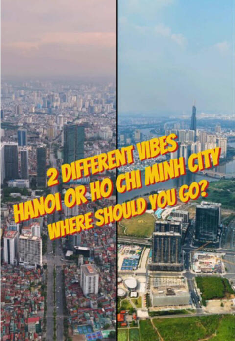 If you only have time for one city in Vietnam: Hanoi or Ho Chi Minh City, where should you go? 🤩 #JoyJourneys #hanoi #hochiminhcity #traveltips #mekongdelta