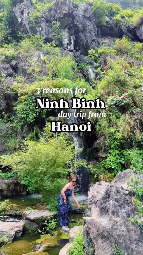3 things to do in Ninh Binh, an underrated gem ⛰️ #ninhbinh #hanoi #vietnam #backpacking #hiking #traveltiktok #traveltips 