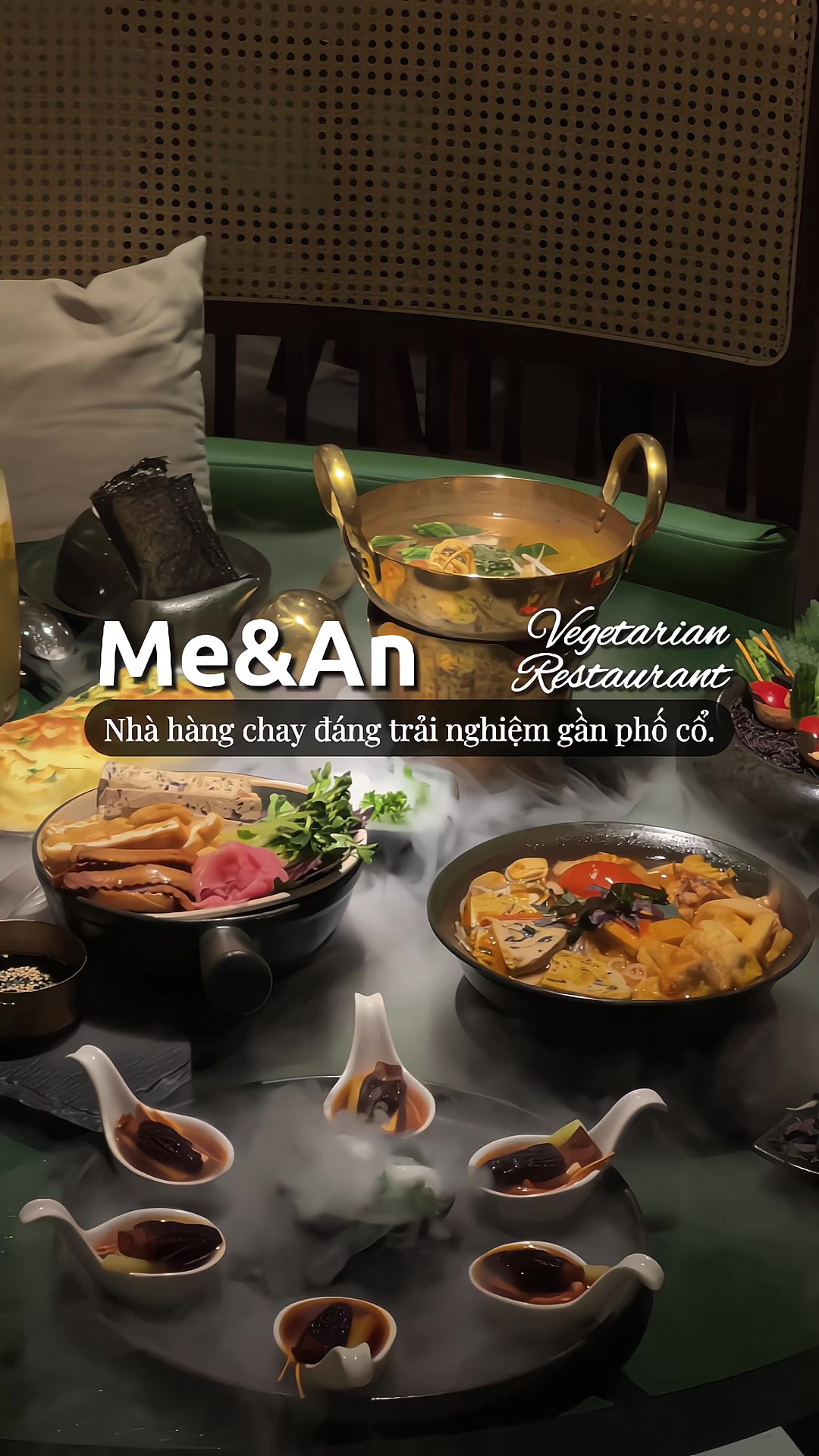 Qu&aacute;n chay m&ecirc; nhứt tui từng đến 🌟 h&agrave;i l&ograve;ng từ l&uacute;c bước ch&acirc;n v&agrave;o qu&aacute;n đến l&uacute;c ra về, m&ecirc; c&aacute;i kh&ocirc;ng gian n&agrave;y gh&ecirc; 🥰 địa chỉ tui để cuối video na 💖 #lulangthang #checkin #hanoi #nhahangchay #meanvegetarian 
