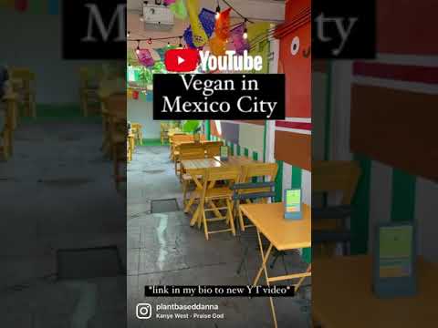 Best vegan restaurants to visit in Mexico City 👅. Check out the full video on my channel. #shorts