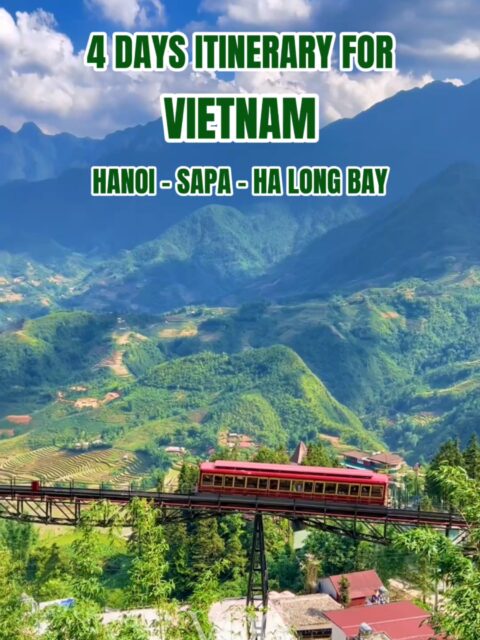 Only 4 days? Vietnam still hits differen, from Hanoi to Sapa and Ha Long Bay. This is 4 unforgettable days #vietnamdailytravel #vietnamdailytour #vietnamtour #travelvietnam #vietnam #vietnampackagetour
