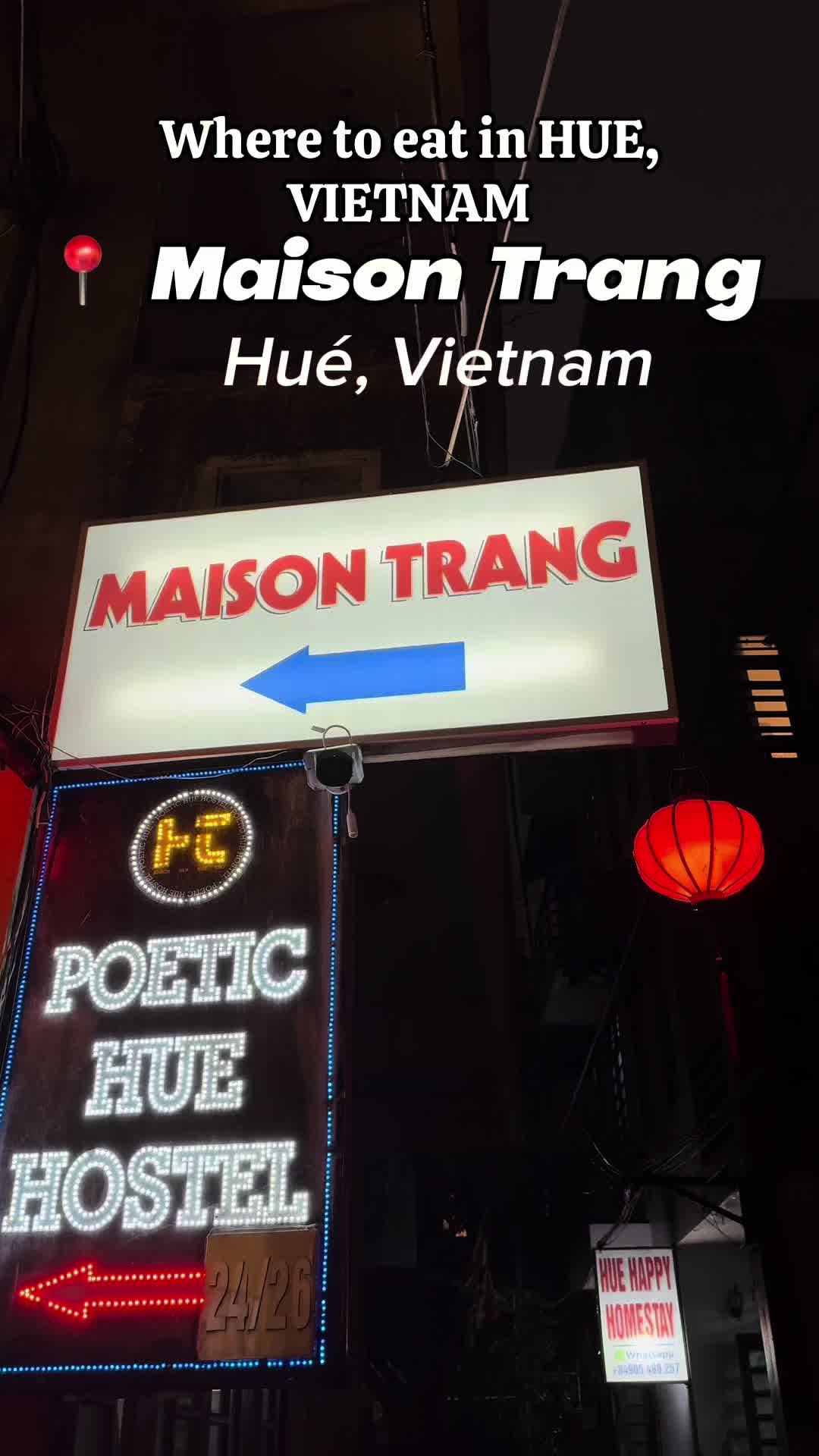 📍 Maison Trang, Hu&eacute; Vietnam Meilleur restaurant en 3 semaines au Vietnam pour l&rsquo;instant, allez y les yeux ferm&eacute;s, tout est excellent.  Dans un cadre charmant au fond d&rsquo;une impasse, et une famille adorable. #hue #vietnam #food #restaurant #advice #solotravel #traveltiktok #tips #fyp #eat #where 
