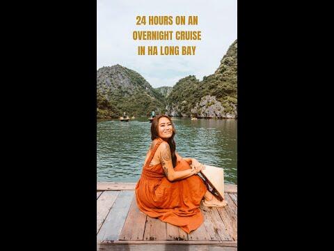Ha Long Bay Overnight Cruise Mini Vlog #shorts #vietnamtravel #halongbay