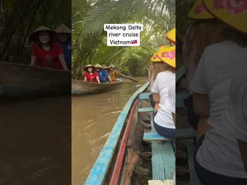Mekong Delta river cruise #slippersandshades #shorts #youtubeshorts #ytshorts #vietnam #fyp