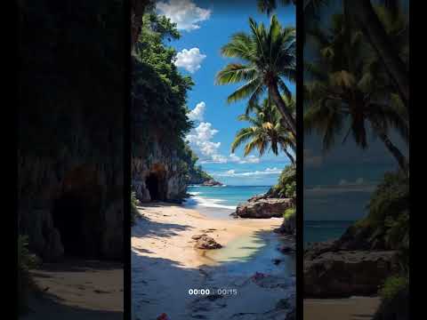 &ldquo;Secret Paradise Beach 🌴 Hidden Tropical Cave Escape 🌊✨ #Shorts&rdquo;
