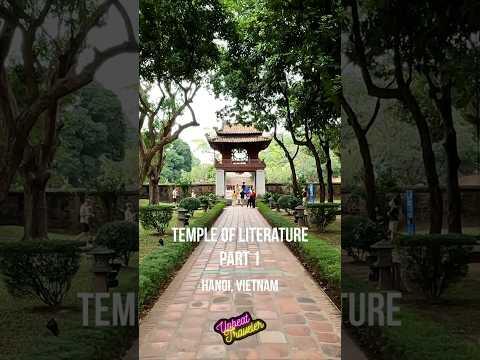 Temple of Literature in Hanoi | Vietnam's Historic Landmark and Cultural Heritage #shorts #hanoi