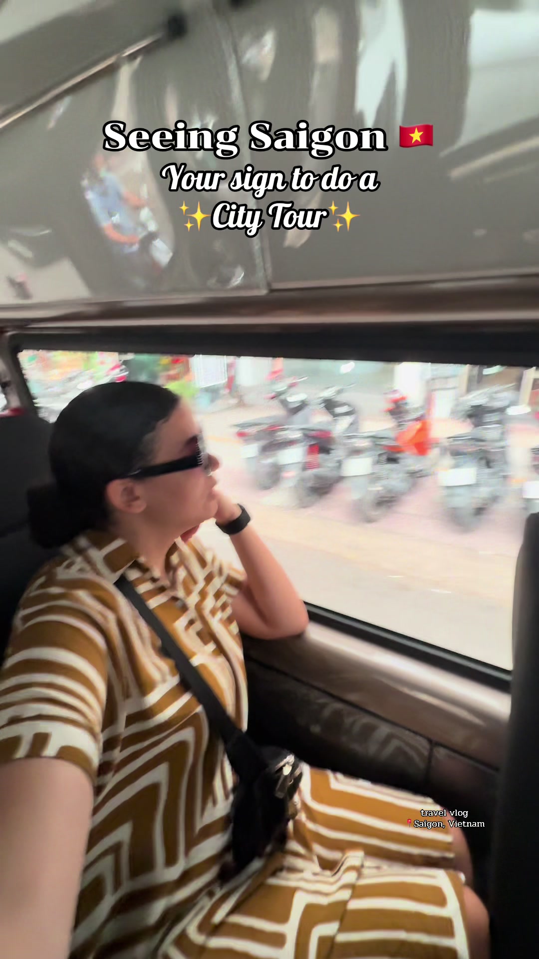 If you&rsquo;re looking for a fun and easy way to learn about a city, I highly recommend doing a city tour. I booked mine through the Get Your Guide app.  #hochiminhcity #saigon #vietnam #southeastasia #americanabroad #thingstodoinsaigon #travelvlog 