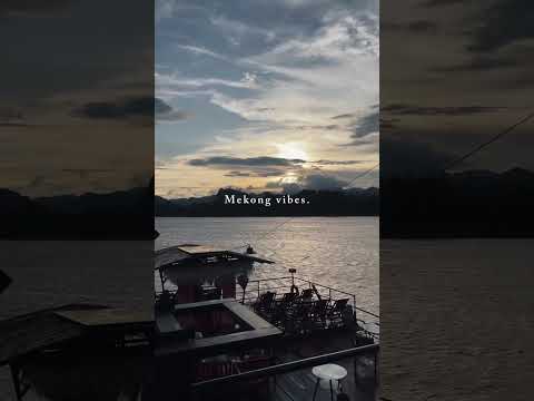 POV: You&rsquo;ve just unlocked a truly magical moment in Luang Prabang &mdash; drifting along the Mekong as gol