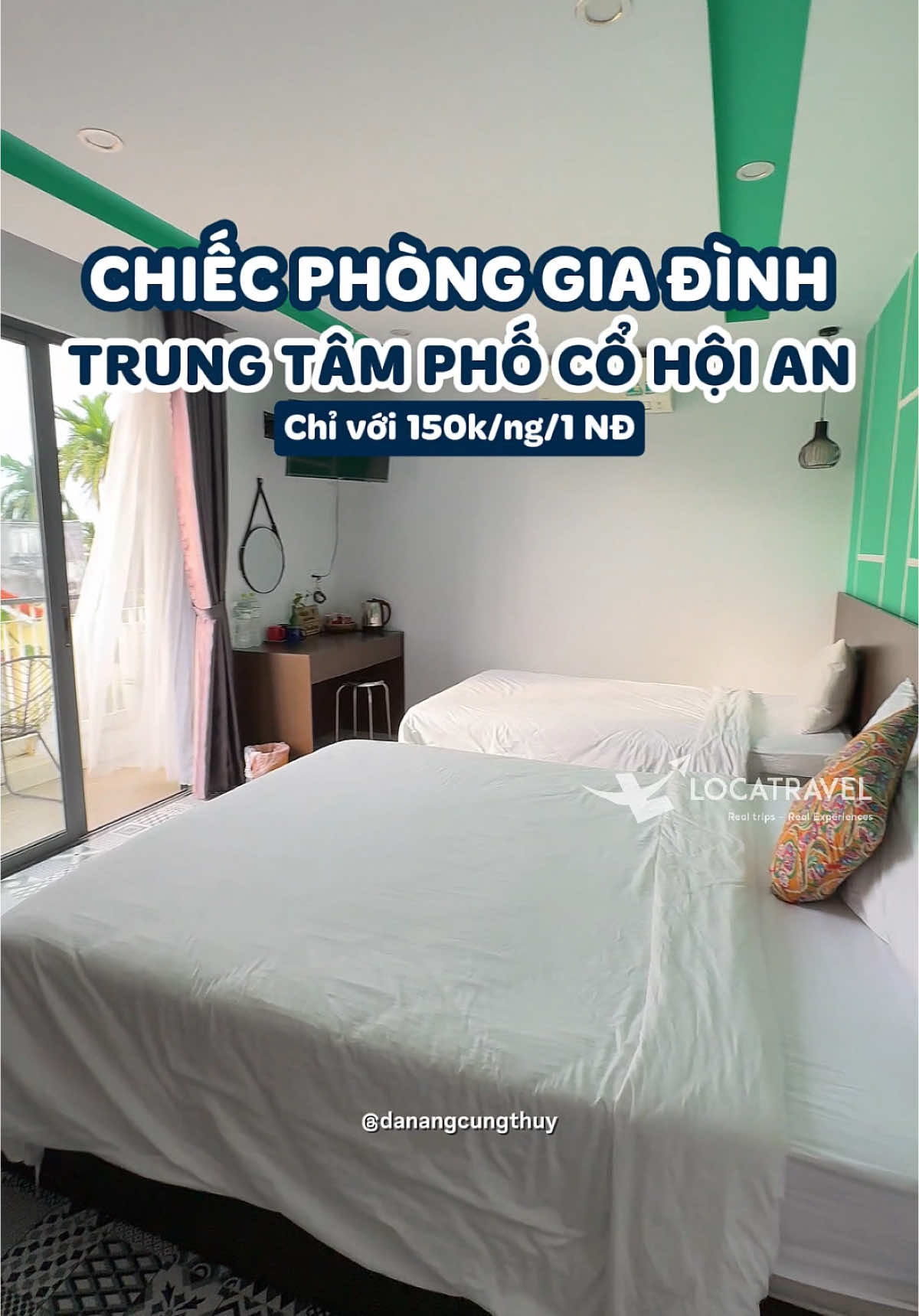 Một căn ph&ograve;ng gia đ&igrave;nh xinh xẻo gần Phố cổ Hội An #danangcungthuy #dulichdanang2025 #tiktok #travel2025 #locatravel #2025 #dulichdanang #danang #travelvietnam #vietnam #hotelindanang #hotel #homestay #hoian #phocohoian 