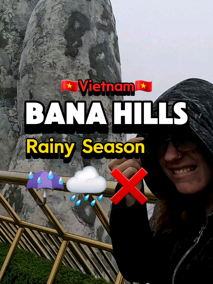 Planning Da Nang in October? Bring a boat. 🛶😂 Central Vietnam loves a good downpour from September to November. ☔️ October hits hardest with typhoons, surprise floods, and lots & lots of rain. 🌧️🌊 Vietnam has three distinct weather regions, so check our weather guide (link in bio) before you book your flights ✅✈️ After all, it's better to pack sunscreen than an inflatable raft. 😅 Has this happened to you while traveling? ☔😭 . .  .  #DaNang #VietnamTravel #VietnamTips #TravelVietnam  #CouplesTravel #travelcouple 