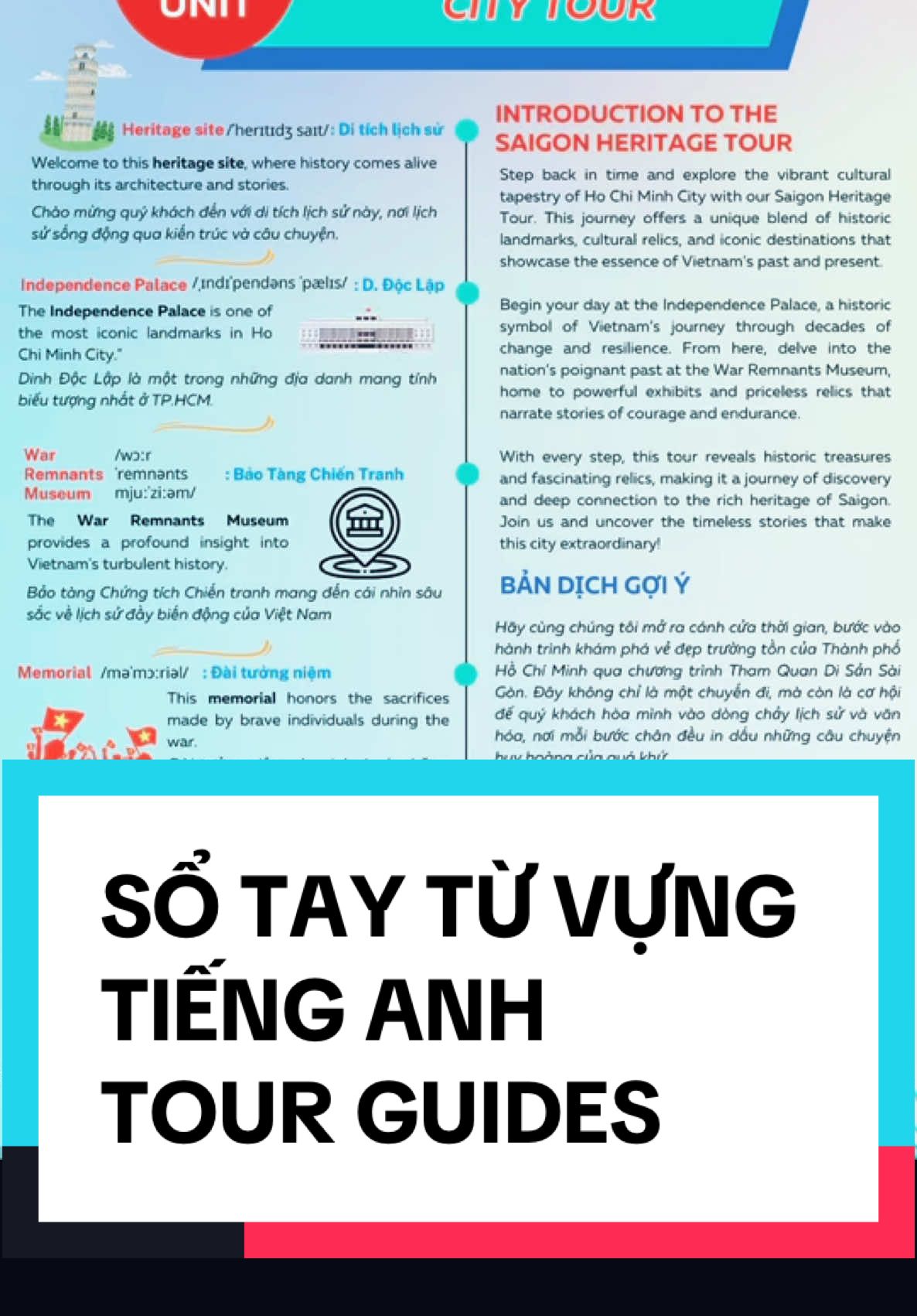 Ch&agrave;o mừng bạn đ&atilde; về đội của t&ocirc;i - S&aacute;ch hay #vguide #tourguide #huongdanviendulich #huongdanvien #englishfortourism 
