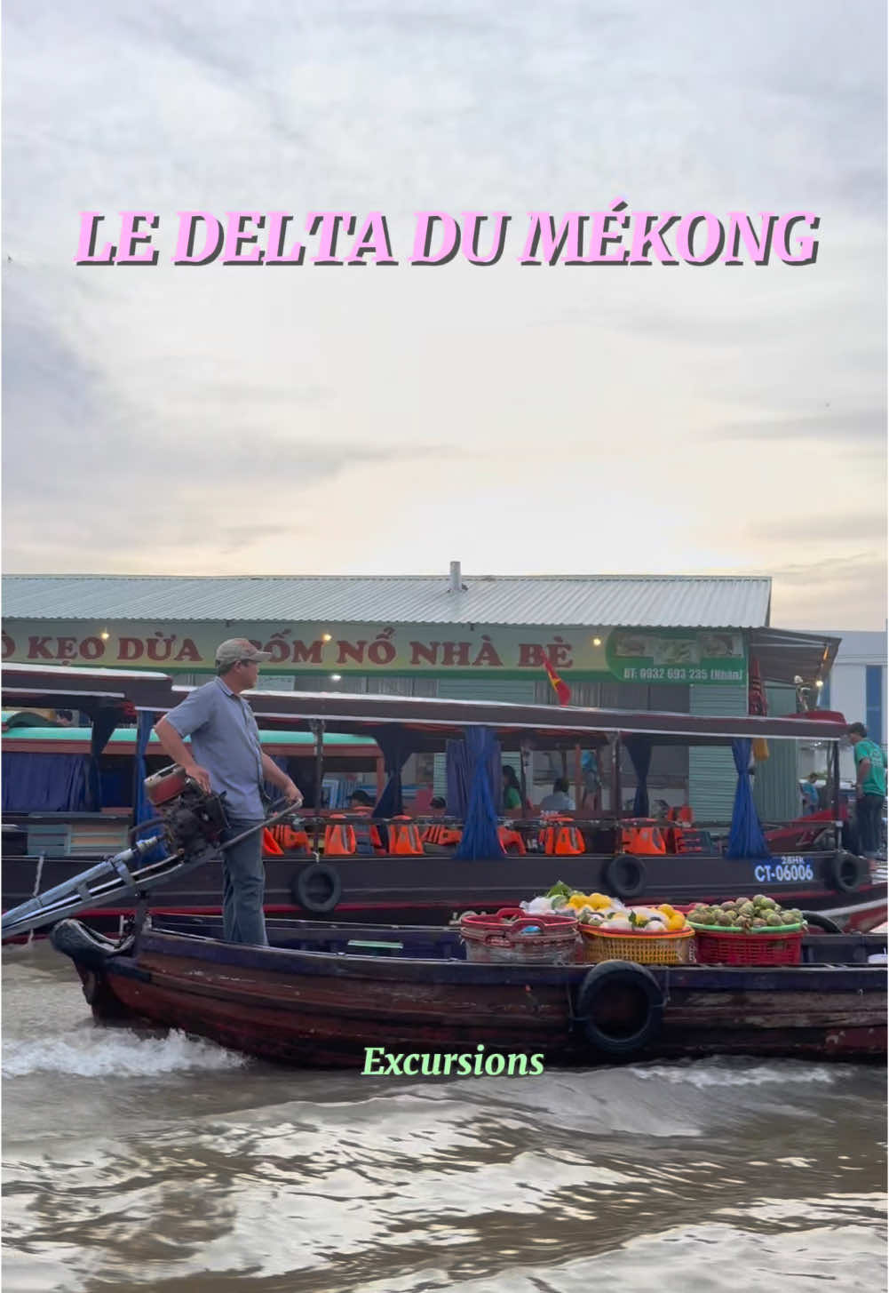 📍 Delta du M&eacute;kong, Can tho  On a fait notre r&eacute;servation en ligne direction sur #GetYourGuide ! Seulement 22&euro; pour toutes ces activit&eacute;s. 🙃 #deltadumekong #mekongdelta #vietnam #cantho #getyourguide #capcut #traveltips #asiatour #seatour #backpacking #southofvietnam #mekongriver #mekongdailyfun 