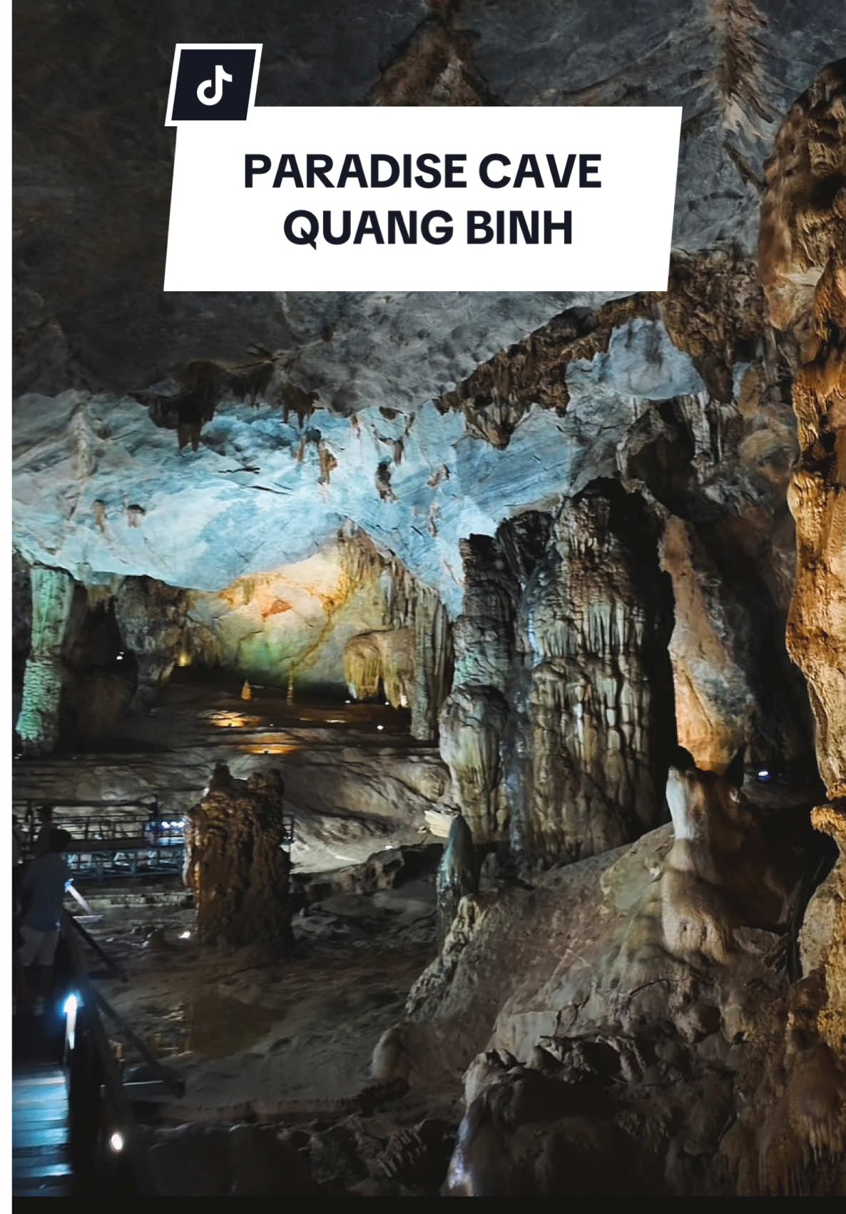 A hidden masterpiece carved by nature &mdash; welcome to Paradise beneath the earth.  #quangbinh #travel #paradisecave #vietnam 