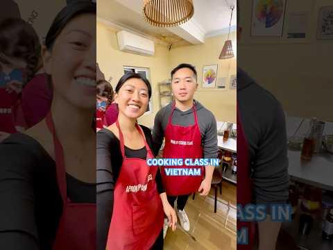 We took a cooking class in Vietnam! 🇻🇳 #cookingclass #hanoi
