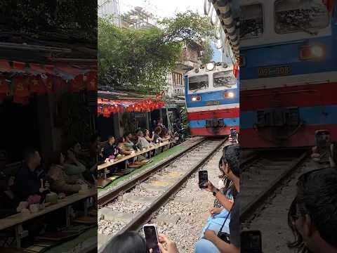 Vietnam's Hanoi Train Street | #hanoi #vietnam #shorts #travel