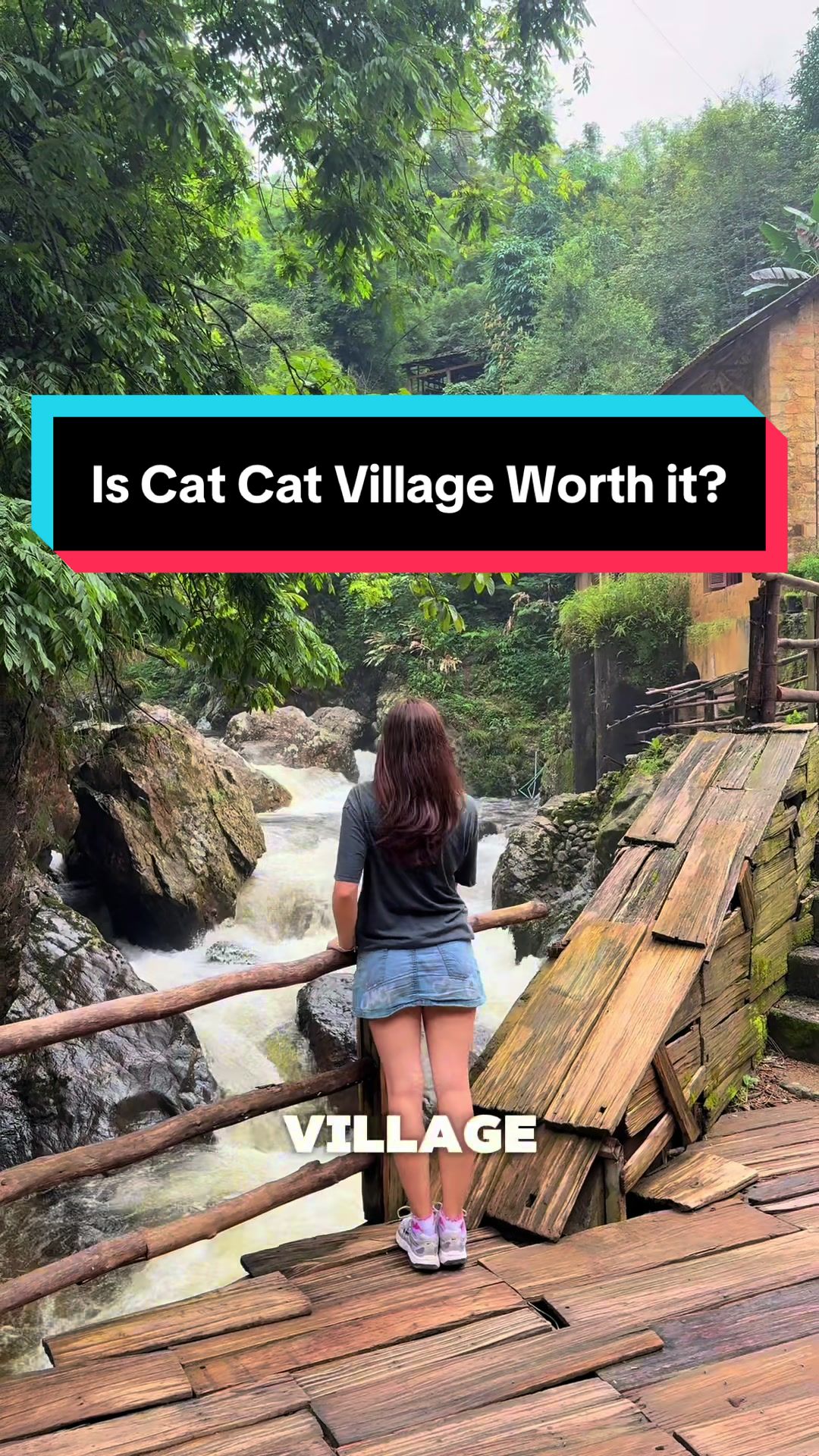Is Cat Cat Village worth it? I think yes I really enjoyed it, but it is touristy, people will ask you to buy things, and there are a lot of people there for the photos.  #sapavietnam #catcatvillagesapa #catcatvillage #sapa #sapavietnam🇻🇳 #catcatvillage🌲🌲 #vietnamtravel #vietnam #CapCut 