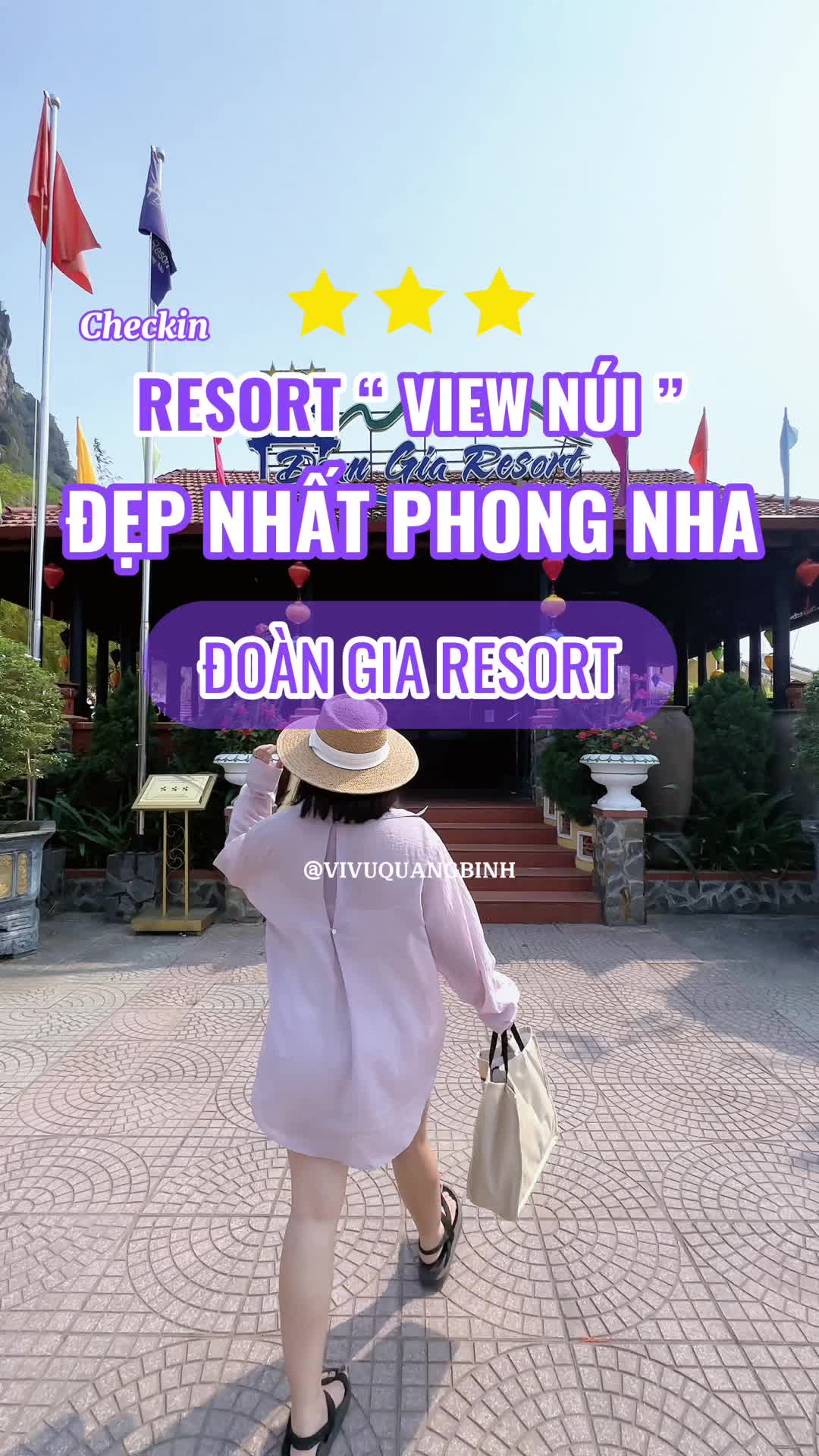 Đo&agrave;n Gia Resort Quảng B&igrave;nh view n&uacute;i đẹp nhất Phong Nha #vivuquangbinh #dulichquangbinh #khachsanquangbinh #travel #xuhuong2024 #doangiaresortphongnha #phongnhakebang 