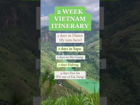 2 WEEK Vietnam Itinerary! #Digitalnomad #Shorts