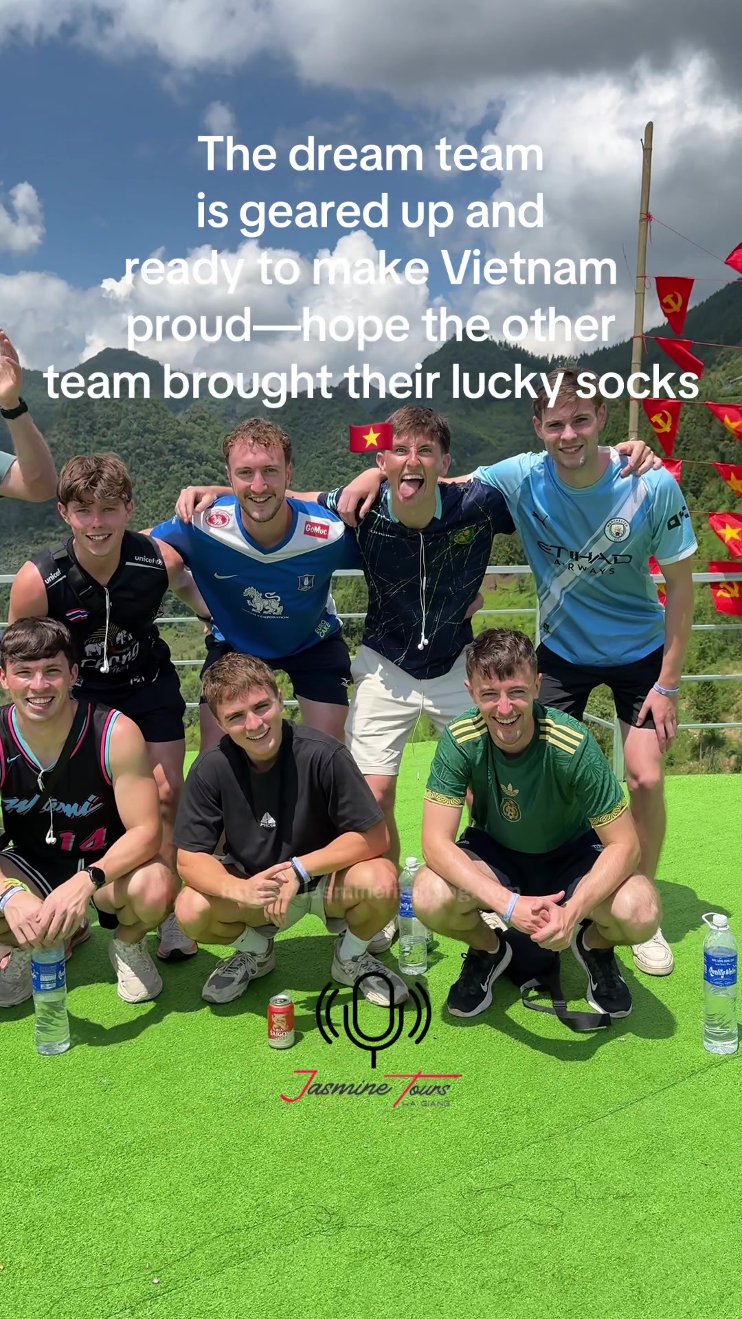 The dream team is geared up and ready to make Vietnam proud&mdash;hope the other team brought their lucky socks#HaGiang #HaGiangLoop #Adventure #JasmineTours 