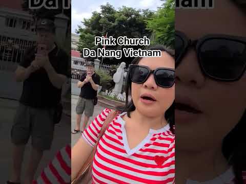 Pink Church in Da Nang Vietnam #shorts #shortsvideo #pink #church #vietnam #danang