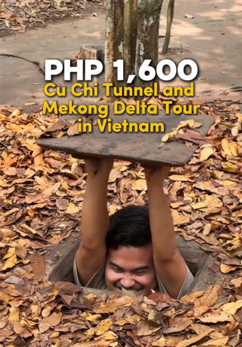Sobrang sulit ng tour na &rsquo;to!  For around 1,600 pesos, mapupuntahan niyo na yung Cu Chi Tunnels and Mekong Delta, may free lunch na, plus comfortable pa yung van. #CuChiTunnel #mekongdeltatour #hochiminh #vietnam 