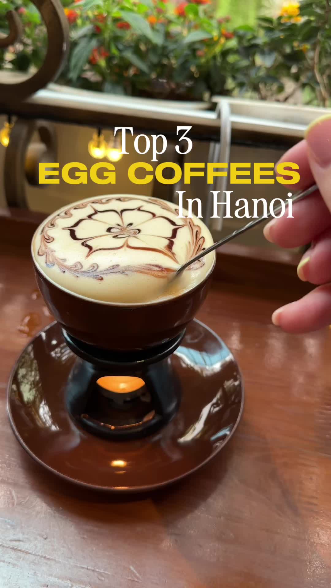 Have you had a better egg coffee in Hanoi? ☕️  #eggcoffee #eggcoffeehanoi #hanoicoffee #cafehanoi 