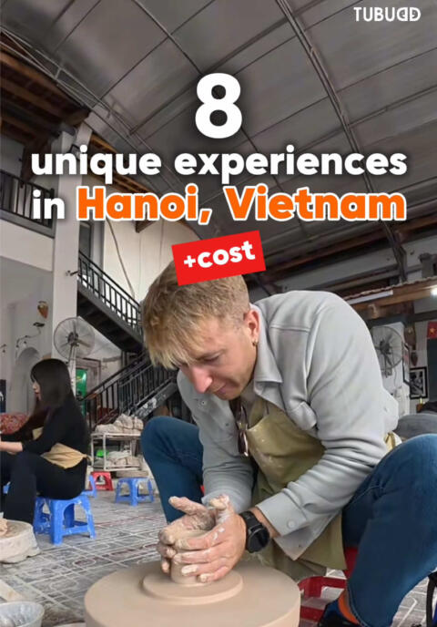 8 Unique Experiences in Hanoi, Vietnam 🇻🇳✨ Already hit all the hot spots? 👀 Ready to try something different? 🎨 From hands-on workshops, traditional crafts to hidden local corners only insiders know - these are the experiences that turn your trip into real memories and meaningful souvenirs to bring home! Discover Hanoi through local eyes and experience every moment in a more meaningful way! 📩 DM us to explore hidden local spots with a local buddy! 💬 Or comment &ldquo;Tubudd&rdquo; to receive more information about workshops in Hanoi 👇  #tubudd #vietnamtraveltips #thingstodoinvietnam #vietnamitinerary #southeastasiatravel 