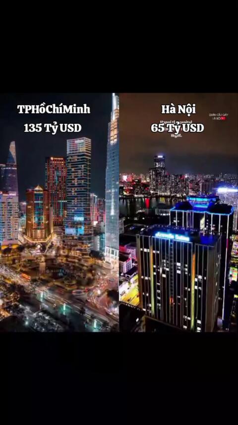 Skyline TP.HồCh&iacute;Minh Vs H&agrave; Nội 