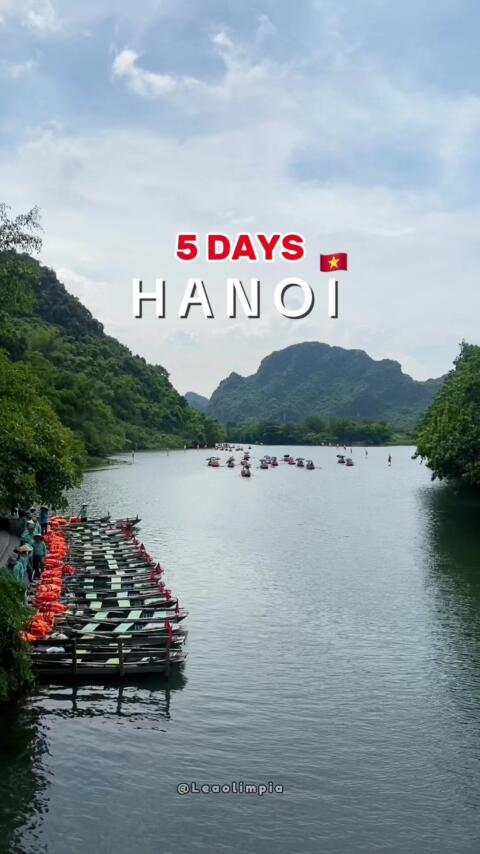 Itinerary 5 days in Hanoi 🇻🇳 #Vietnam #Hanoi #fyp #creatorsearchinsights #backpacker 