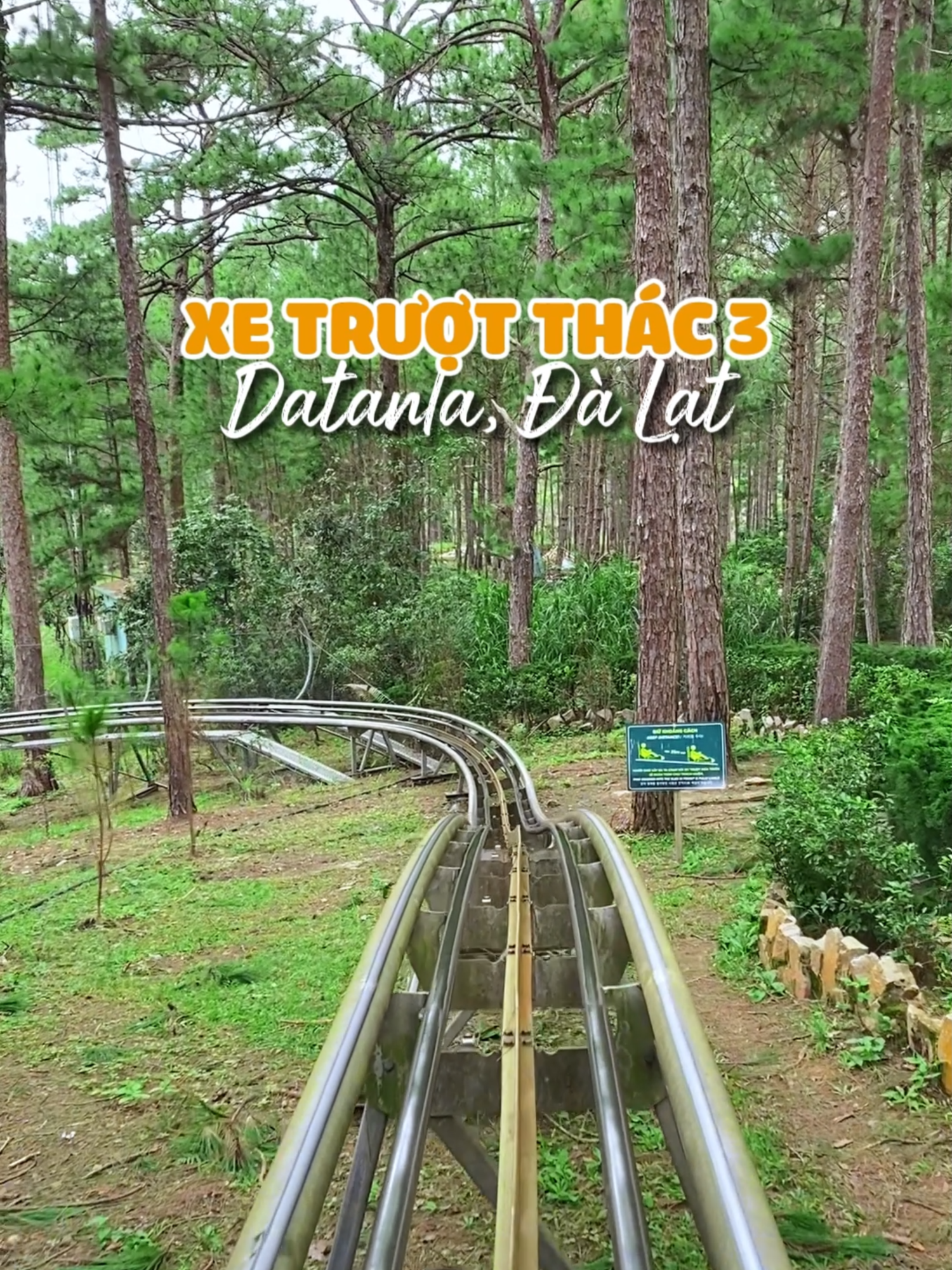 🎢 Kh&aacute;m ph&aacute; Xe trượt d&agrave;i nhất Đ&ocirc;ng Nam &Aacute;, băng xuy&ecirc;n rừng th&ocirc;ng v&agrave; tham quan th&aacute;c tại Khu du lịch Th&aacute;c Datanla, Đ&agrave; Lạt. #dalat #datanladalat #alpinecoaster #dalattourist
