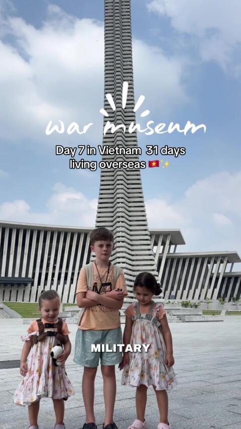 We finally made it to the War Museum in Hanoi today&hellip; and wow. There&rsquo;s something so powerful about world schooling our kids inside the environments where history actually happened,  not from a textbook, but from real stories, real culture, and real energy. It&rsquo;s moments like this that remind me exactly why we chose this lifestyle. Learning through experience.  Expanding their worldview. Raising them to understand the world beyond their suburb. One month in, and I&rsquo;m realising&hellip; this journey is changing all of us in ways I didn&rsquo;t expect. ✨ Here&rsquo;s to more learning, more exploring, and more memories we&rsquo;ll talk about forever.  If you want to learn how we create this level of freedom through content creation + personal branding, come join The Creator Club the families building their dream lives one post at a time 🤍 #travellingwithkids #traveltok #digitalnomadfamily #leavingthe9to5 #worldschooling 