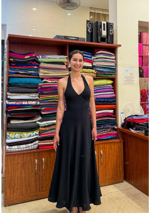 This beautiful lady visited our tailor shop in Hanoi&rsquo;s Old Quarter during her trip to Vietnam, had a dress custom made, tried it on once - and that was it. No adjustments, no second fitting, just a quiet nod in the mirror and a decision to take it home. That&rsquo;s one of those moments in custom tailoring that doesn&rsquo;t need much explanation. When the measurements are right and the process is done carefully, things simply work. She later left us a 5-star Google review, which we appreciate more than any staged photo or scripted compliment. If you&rsquo;re curious about her experience, you can read the full review here: 👉 https://g.page/r/CcXF-9AzugtJEAE/review #hanoitravel #customgown #hanoitailor #dresstailoring #hoangvansilk &mdash;&mdash;&mdash;&mdash;&mdash;&mdash; 🪡 Ho&agrave;ng V&acirc;n Silk Tailor-made & Handcrafted in Hanoi 📍13 Tố Tịch, Ho&agrave;n Kiếm, H&agrave; Nội ☎️ + 84 912 291 769 (phone/whatsapp) 📩 hoangvansilk@gmail.com 🌐 Instagram | TikTok: hoangvansilk_
