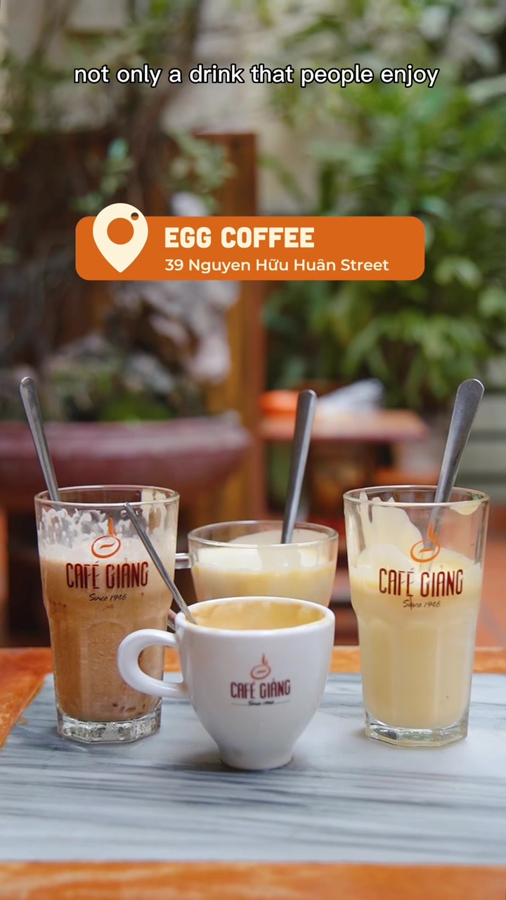 Egg coffee in Vietnam ☕️ #travel #explore #discover #vietnam #hanoi #culture #eggcoffee #coffee #specialty #drink #trending #viral #fyp