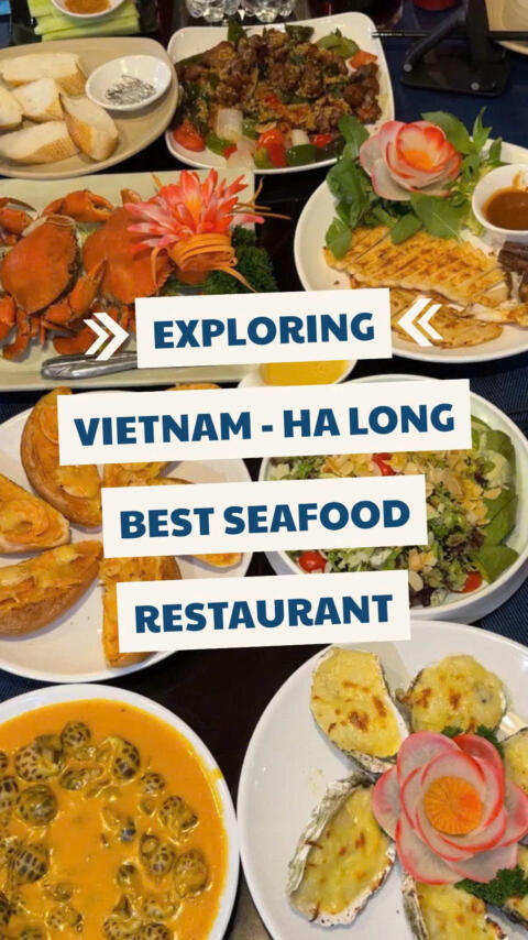 VUA HAI SAN BAI CHAY &ndash; A Must-visit Spot in Ha Long, Vietnam 📍 Hung Thang 10 Road, Bai Chay, Quang Ninh Vua Hai San Bai Chay is a top seafood restaurant and specialty market complex in Ha Long. Our diverse menu features over 200 dishes made with live and freshly cooked seafood, all at reasonable prices. We proudly feature a lively seafood market corner, where fresh seafood is kept in large tanks to ensure the highest quality and freshness. The selection ranges from local favorites - such as prawns, crabs, squid, clams, and mantis shrimp, showcasing the authentic flavors of Ha Long&rsquo;s coastal cuisine - to premium imported options like king crab, Alaskan lobster, olive flounder, and abalone. Our specialty market also offers Ha Long&rsquo;s famous squid cake, shrimp floss, dried squid, certified OCOP products, and other premium seafood delicacies - perfect for gifts or souvenirs. The ambiance at Vua Hai San Bai Chay is truly unique, designed in the style of a traditional North Vietnamese fishing village, capturing the essence of coastal life. Definitely a must-visit when you're in Ha Long, Vietnam. Come and enjoy the freshest seafood in Ha Long with us at Vua Hai San Bai Chay! #vuahaisanbaichay #halong #seafoodvietnam #越南美食 #halongrestaurant 