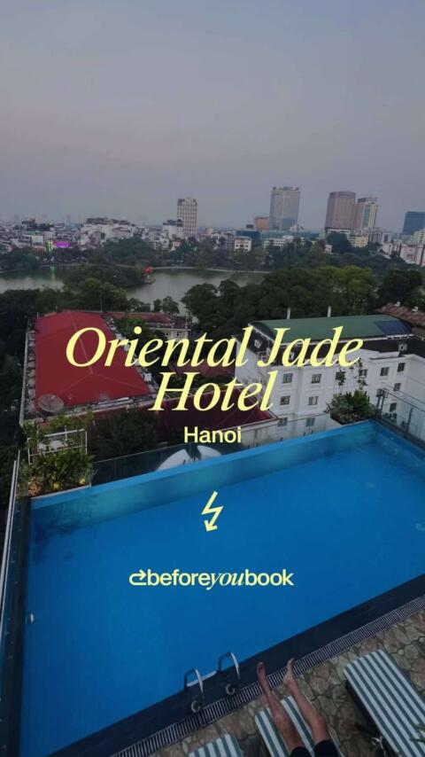 The Oriental Jade Hotel is the number one hotel in Hanoi as per trip advisor and it did not disappoint. 🌟  The rooms were well appointed, the brekky is amazing, and it had an amazing view of the old quarter & the lake from the rooftop pool/bar.  #orientaljadehotel #hanoihotel #hanoistay #hanoi #vietnamhotel 